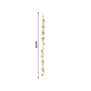 6.5 ft Metallic Artificial Magnolia and Jasmine Leaves Garland - Gold ARTI_METLIC32_GOLD