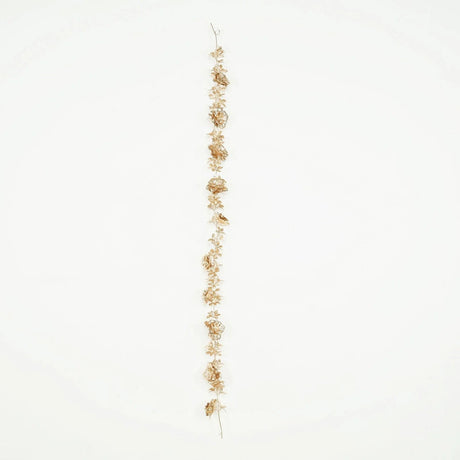 6.5 ft Metallic Artificial Magnolia and Jasmine Leaves Garland - Gold ARTI_METLIC32_GOLD