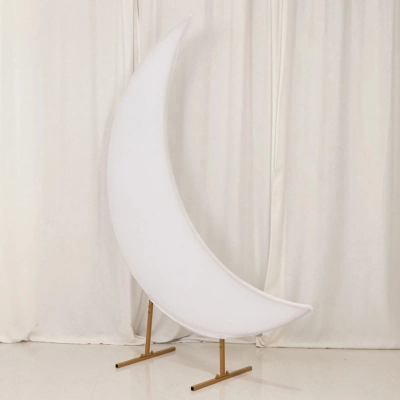 6.5 ft Spandex Crescent Moon Wedding Arch Cover
