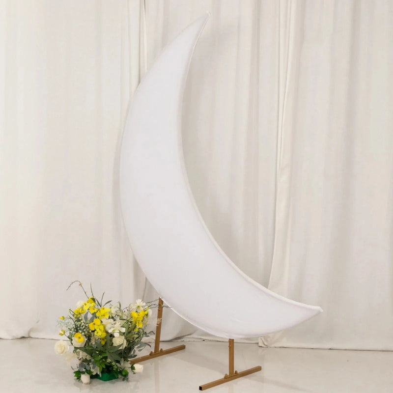 6.5 ft Spandex Crescent Moon Wedding Arch Cover