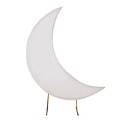 6.5 ft Spandex Crescent Moon Wedding Arch Cover BKDP_STND_MOON_7_SPX_WHT
