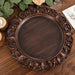6 Acrylic 13" Aristocrat Style Charger Plates with Ornate Embossed Rim - Dark Brown CHRG_PLST0003W_BRN