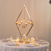 6-Arm Acrylic Grand Table Centerpiece with Candle Holders - Gold CHDLR_CAND_040_6_GOLD