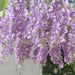 6 Artificial 21" Wisteria Silk Flowers Bushes Hanging Vines