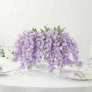6 Artificial 21" Wisteria Silk Flowers Bushes Hanging Vines