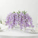 6 Artificial 21" Wisteria Silk Flowers Bushes Hanging Vines
