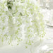 6 Artificial 21" Wisteria Silk Flowers Bushes Hanging Vines