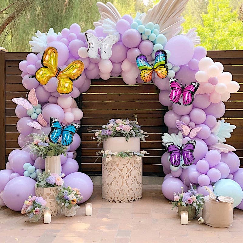 6 Butterfly Mylar Foil Balloons - Assorted BLOON_FOL0026_BUT_MIX