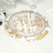 6 Cardboard Paper Placemats with gold French Toile Pattern - White DSP_CHRG_R0023_FLOR_GOLD