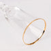 6 Champagne Flute Glasses 6oz Gold Rimmed Design with Long Beaded Stem - Clear GLAS_CUCP002_6_CLGD