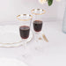 6 Champagne Flute Glasses 6oz Gold Rimmed Design with Long Beaded Stem - Clear GLAS_CUCP002_6_CLGD