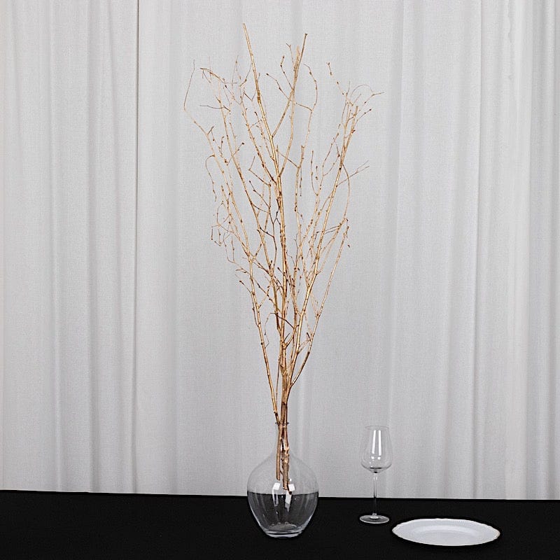 6 Decorative Birch Tree Branches - White