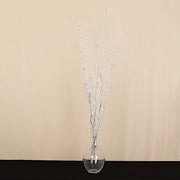 6 Decorative Birch Tree Branches - White