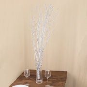 6 Decorative Birch Tree Branches - White