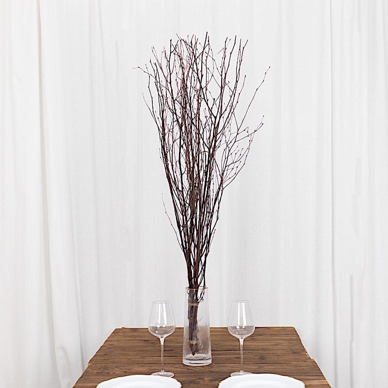 6 Decorative Birch Tree Branches - White