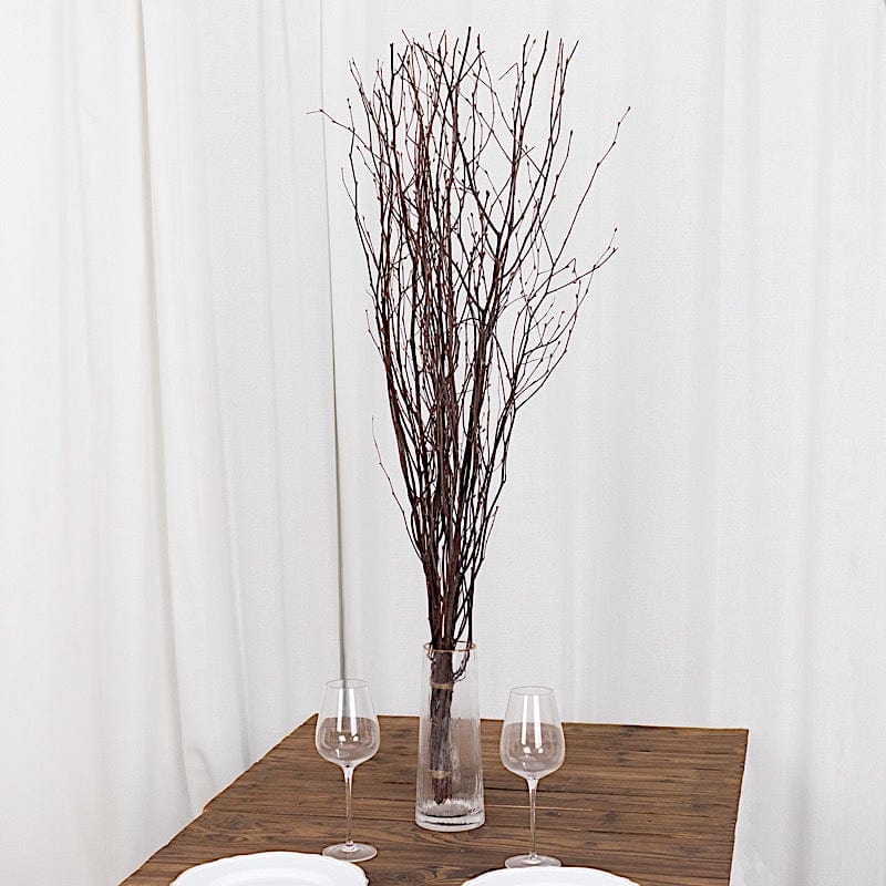 6 Decorative Birch Tree Branches - White