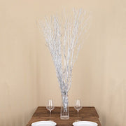 6 Decorative Birch Tree Branches - White