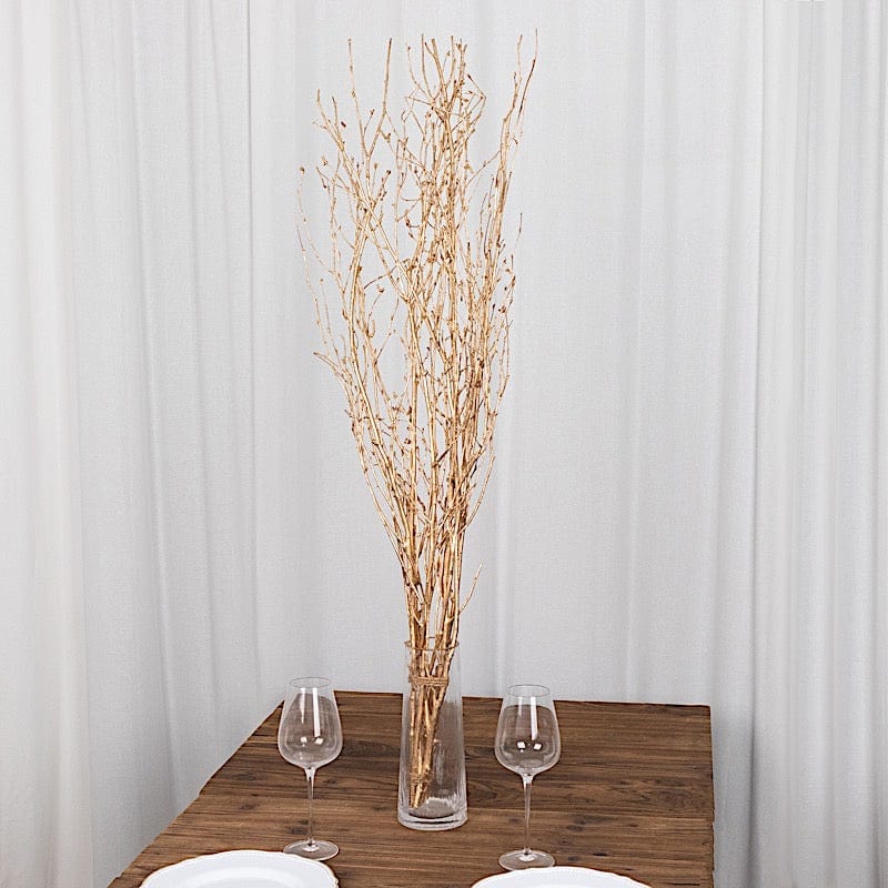 6 Decorative Birch Tree Branches - White