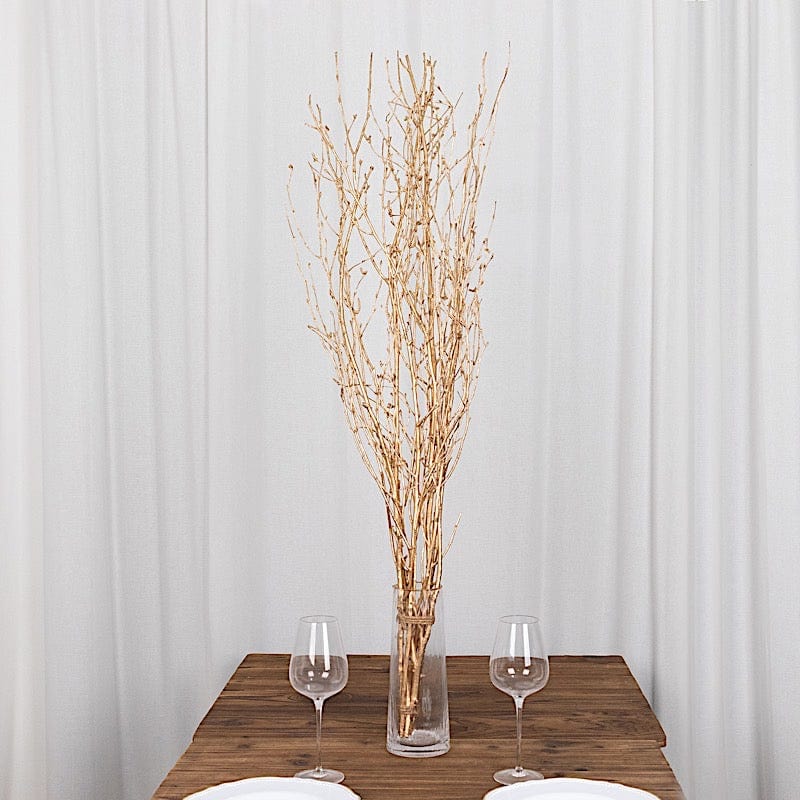 6 Decorative Birch Tree Branches - White