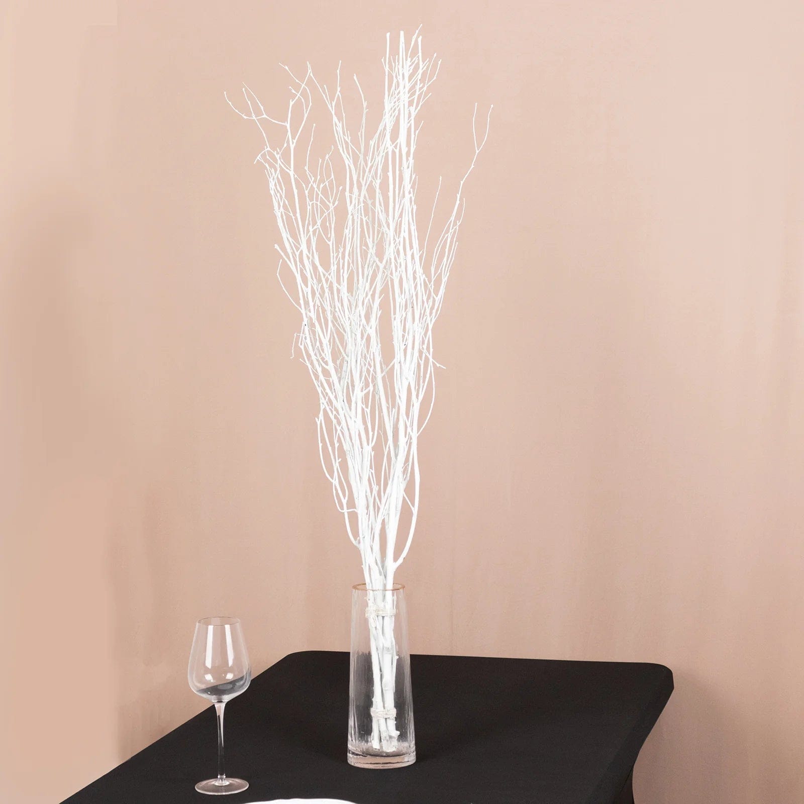 6 Decorative Birch Tree Branches - White