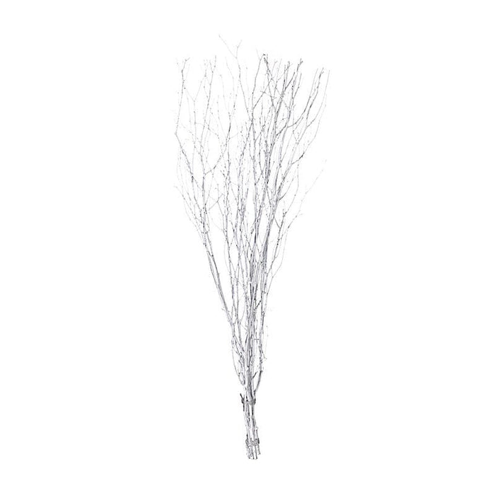 6 Decorative Birch Tree Branches - White ARTI_BRCH02_46_SILV