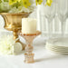 6 Diamond Design 4"  Reversible Glass Taper and Votive Candle Holders