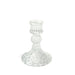 6 Diamond Design 4"  Reversible Glass Taper and Votive Candle Holders CAND_HOLD_TP001_4_CLR