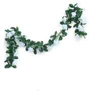 6 ft 3D Chain Silk Rose Garland ARTI_036_WHT