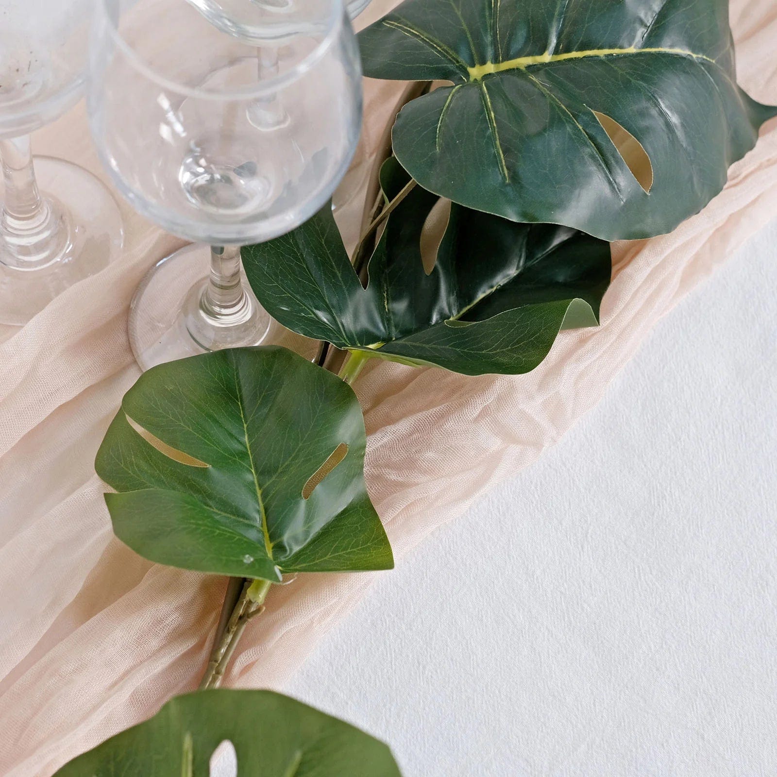 6 ft Artificial Monstera Leaf Garland Plant - Light Green ARTI_GLND_GRN018_A