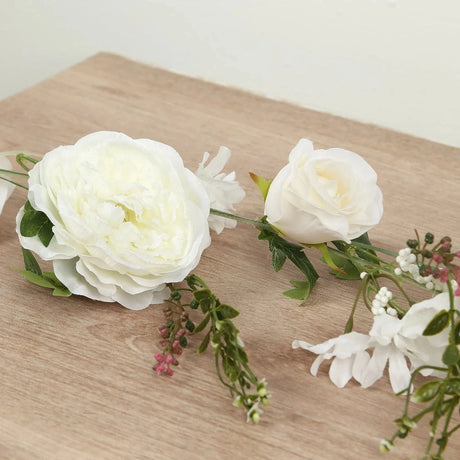 6 ft Artificial Rose Peony Flower Garland