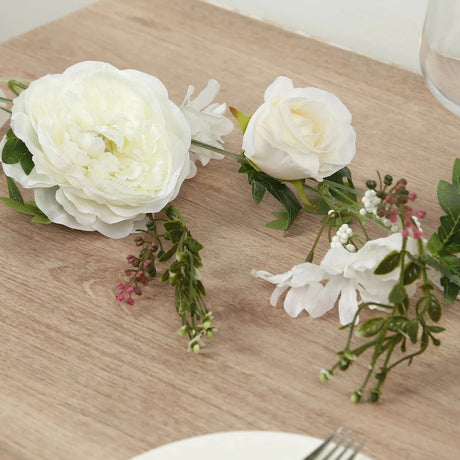 6 ft Artificial Rose Peony Flower Garland