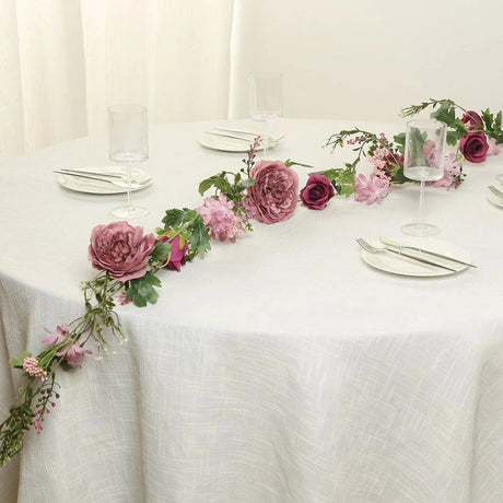 6 ft Artificial Rose Peony Flower Garland