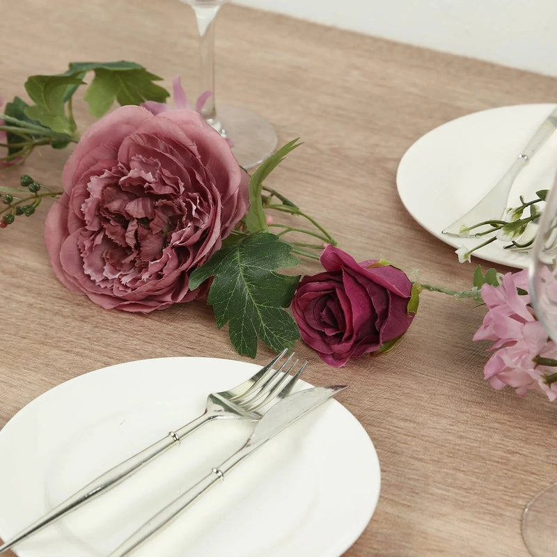 6 ft Artificial Rose Peony Flower Garland