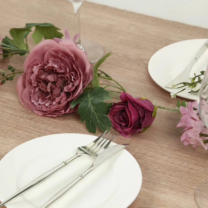 6 ft Artificial Rose Peony Flower Garland