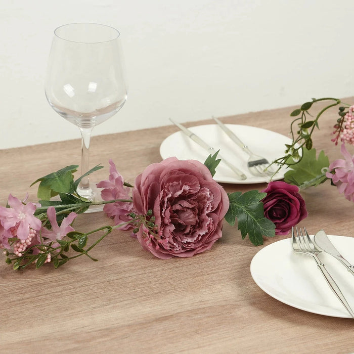 6 ft Artificial Rose Peony Flower Garland