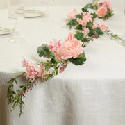 6 ft Artificial Rose Peony Flower Garland