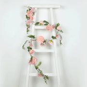 6 ft Artificial Rose Peony Flower Garland