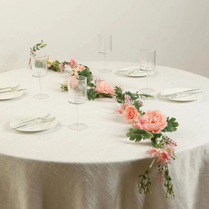 6 ft Artificial Rose Peony Flower Garland