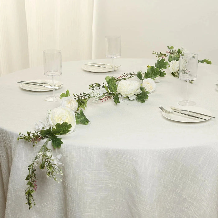 6 ft Artificial Rose Peony Flower Garland