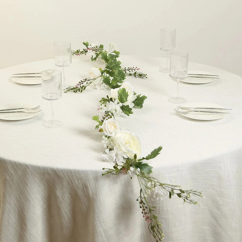 6 ft Artificial Rose Peony Flower Garland