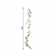 6 ft Artificial Rose Peony Flower Garland ARTI_GLND_PEO01_WHT