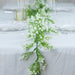 6 ft Artificial Silk Gypsophila Table Flower Garland - White and Green ARTI_GLND_GRN020