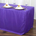 6 ft Fitted Polyester Tablecloth 72" x 30" x 30" TAB_FIT6_PURP