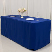 6 ft Fitted Premium Polyester Rectangle Tablecloth