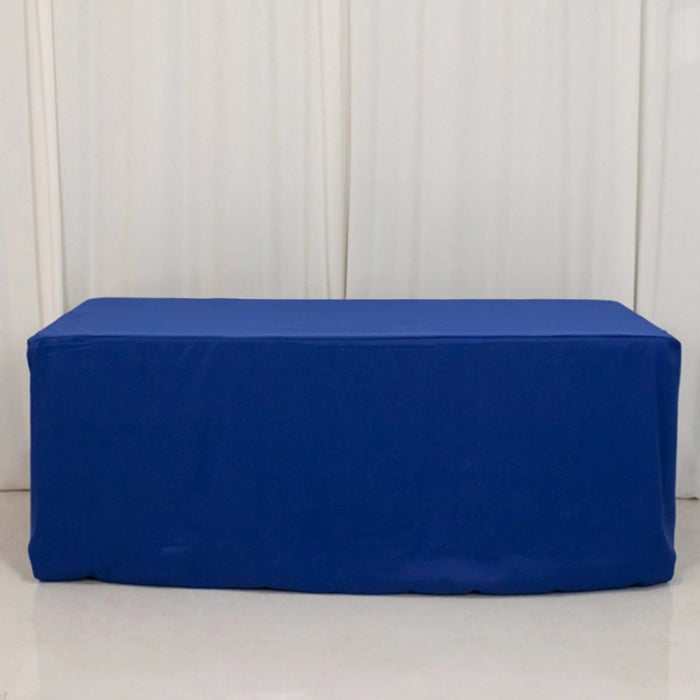 6 ft Fitted Premium Polyester Rectangle Tablecloth