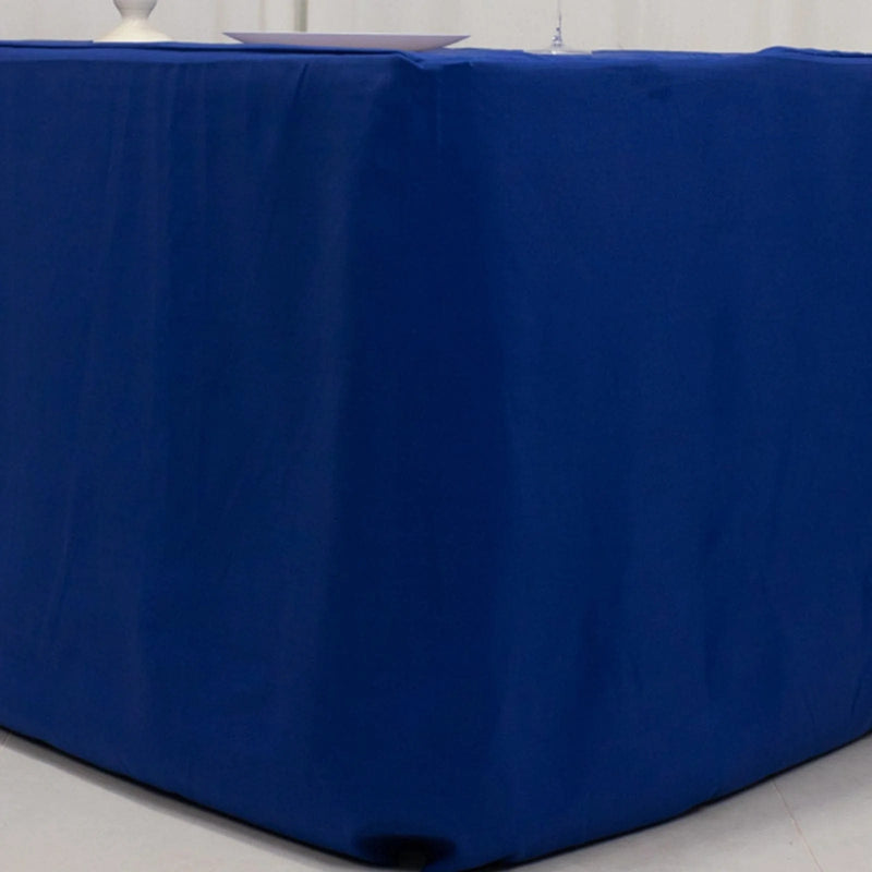 6 ft Fitted Premium Polyester Rectangle Tablecloth