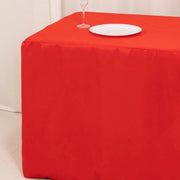 6 ft Fitted Premium Polyester Rectangle Tablecloth