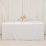 6 ft Fitted Premium Polyester Rectangle Tablecloth