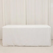 6 ft Fitted Premium Polyester Rectangle Tablecloth