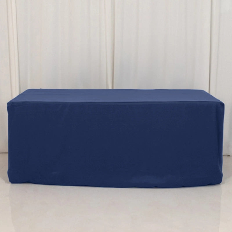 6 ft Fitted Premium Polyester Rectangle Tablecloth